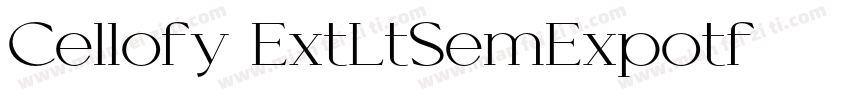 Cellofy ExtLtSemExpotf字体转换